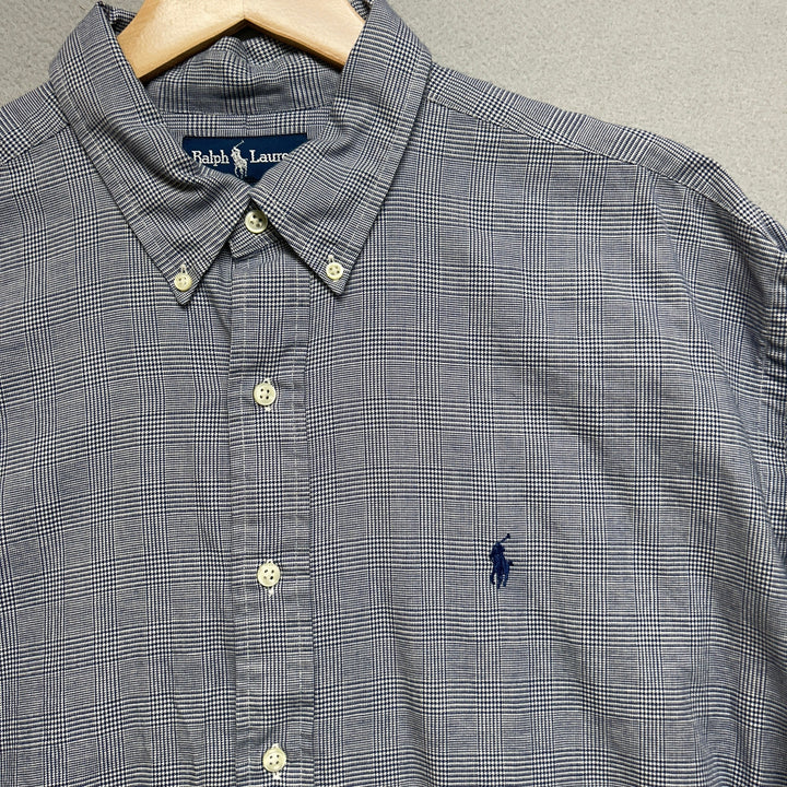 Vintage Polo Ralph Lauren Plaid Blake Button Down Shirt Size XL