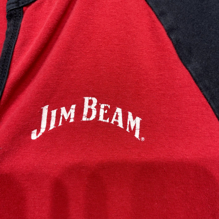 Vintage Jim Beam Women's V Neck T Shirt Size Small