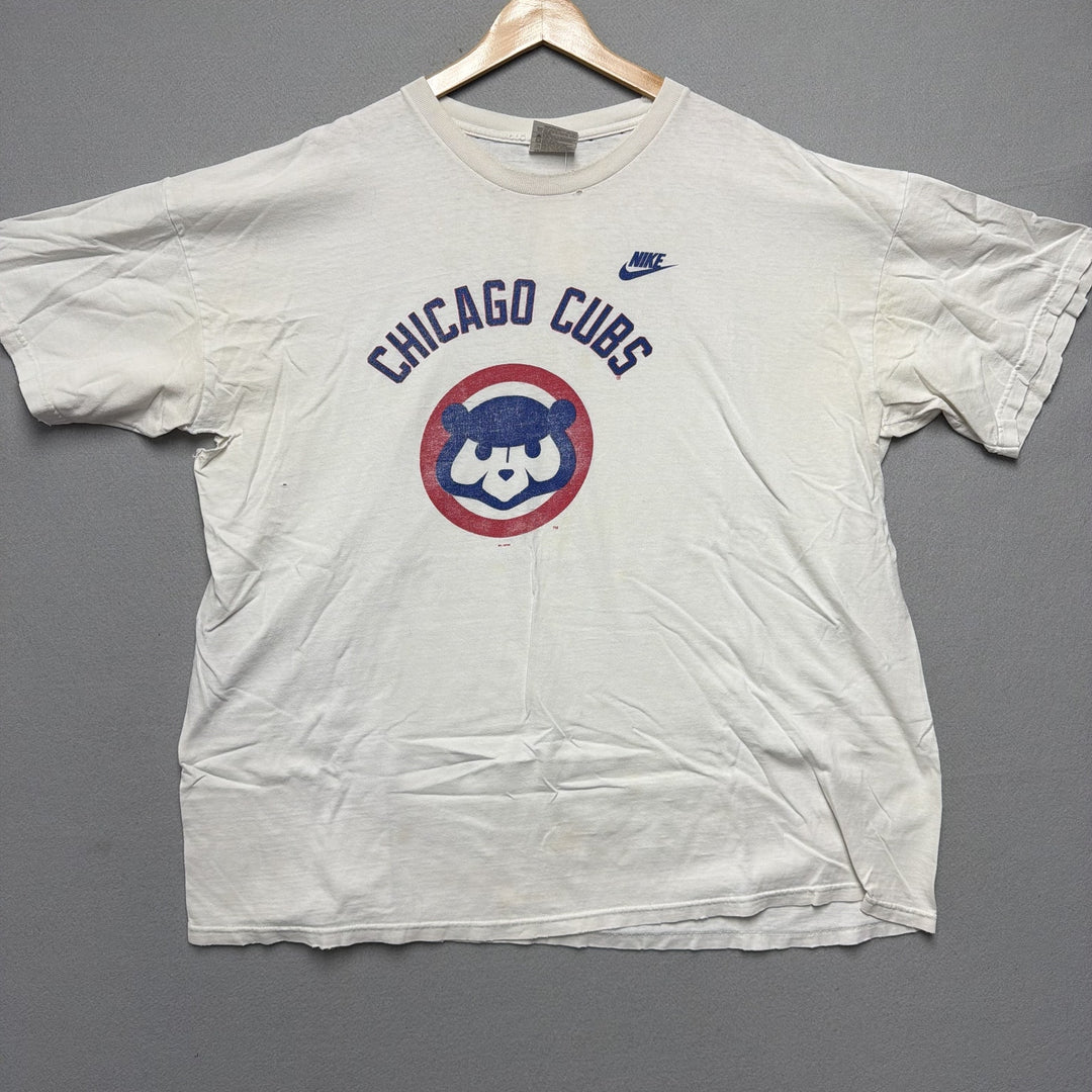 Vintage Nike Chicago Cubs Thrashed Distressed T Shirt Size XXL