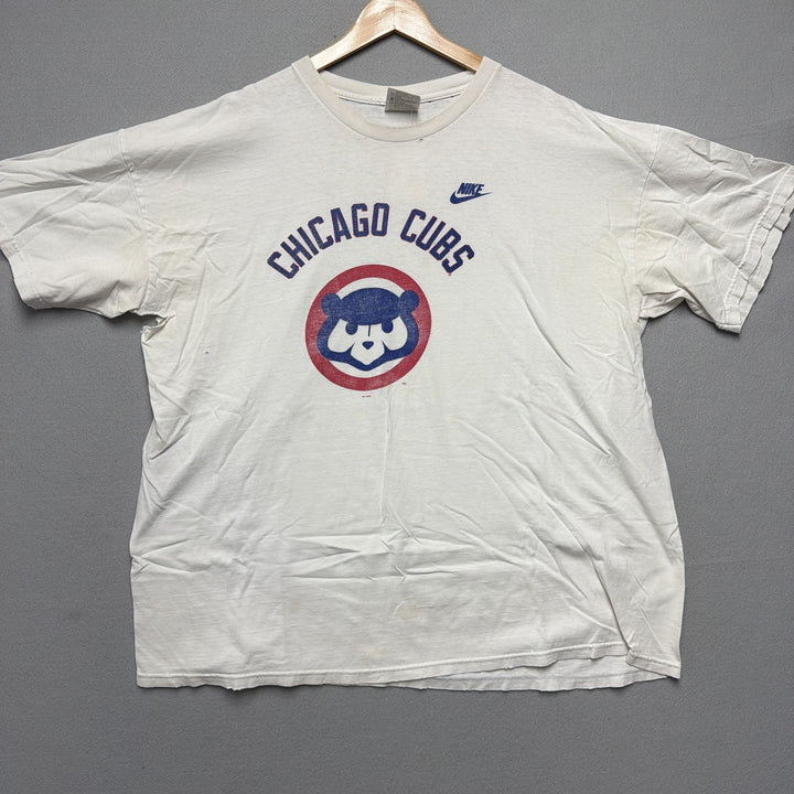 Vintage Nike Chicago Cubs Thrashed Distressed T Shirt Size XXL