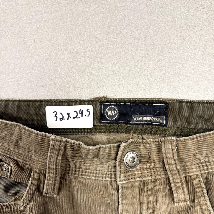 Weather proof Brown Corduroy Pants Size 32