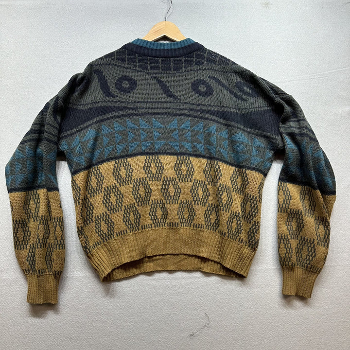 Vintage Abstract Pattern 90s Sweater Size Medium