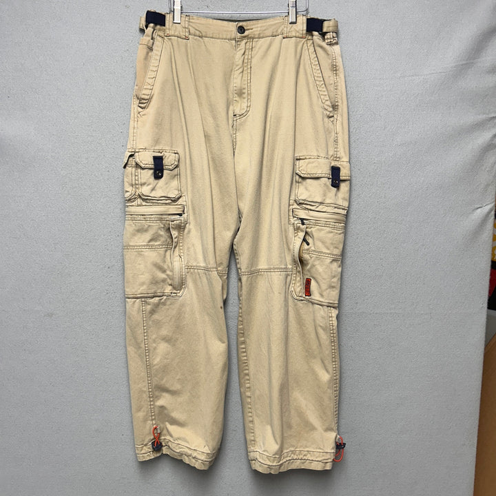 Vintage Bugle Boy Jeans Cargo Tech Pants Size 36x30