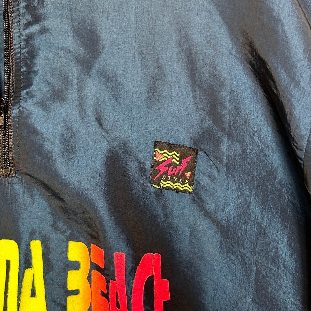 Vintage Surf Style Daytona Beach Windbreaker Jacket Size XXL