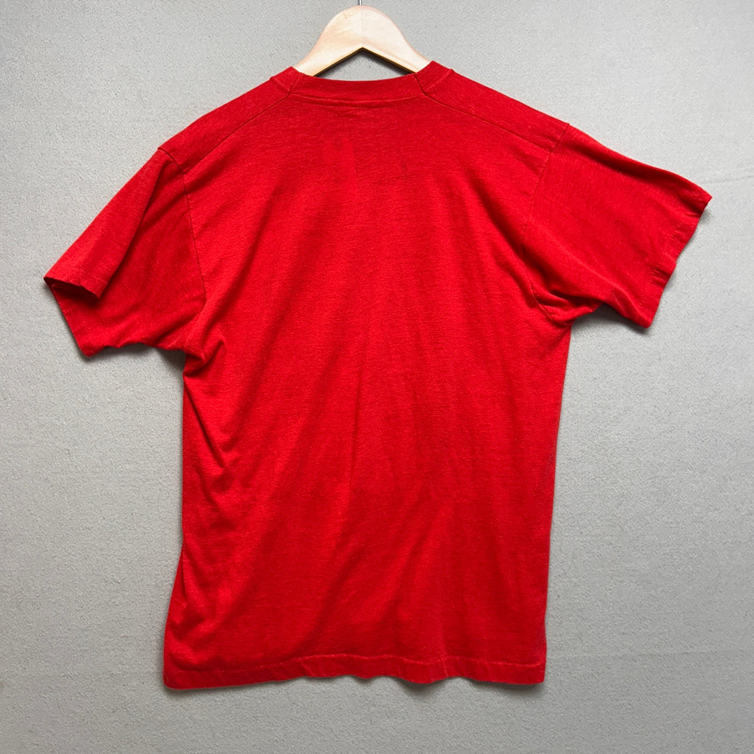 Vintage 80's Cloud Dancers Flying Ducks Red Shirt Size Large