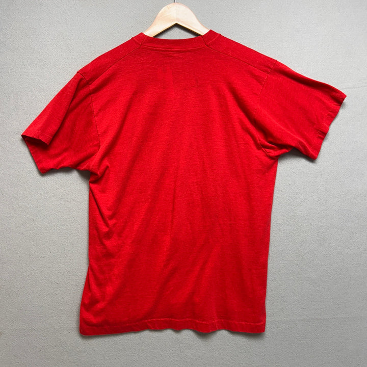 Vintage 80's Cloud Dancers Flying Ducks Red Shirt Size Large