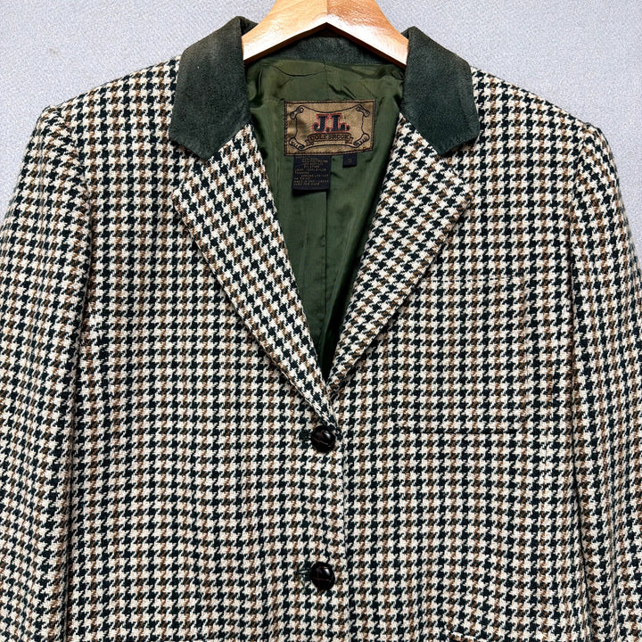 Vintage J.L. Colebrook Houndstooth Blazer Size Small