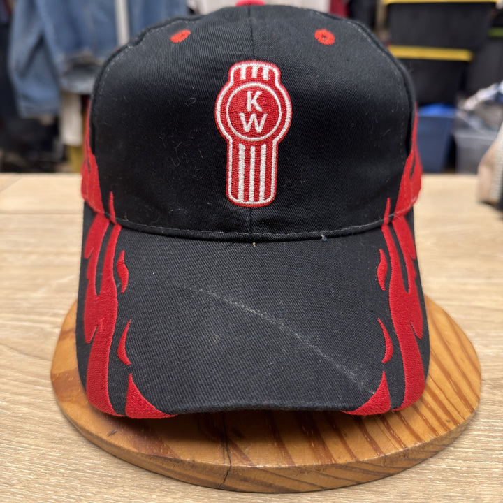 Vintage Y2K Kenworth Flames Strap Back Hat