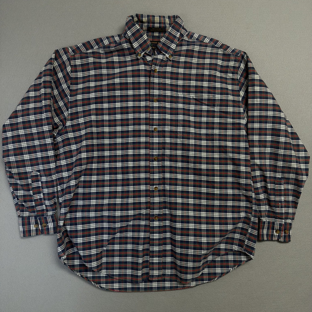 Vintage Alexander Julian Plaid  Button Down Shirt Size Large