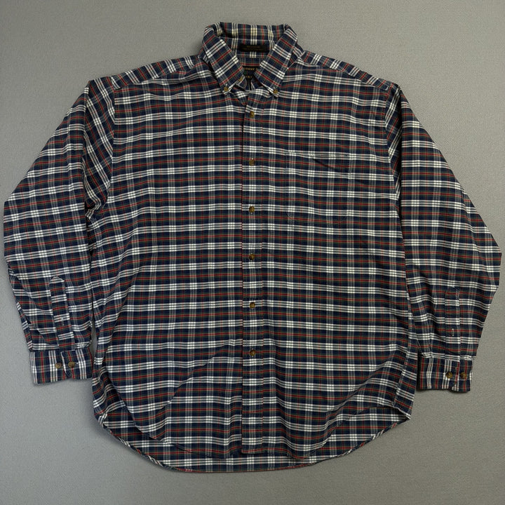 Vintage Alexander Julian Plaid  Button Down Shirt Size Large