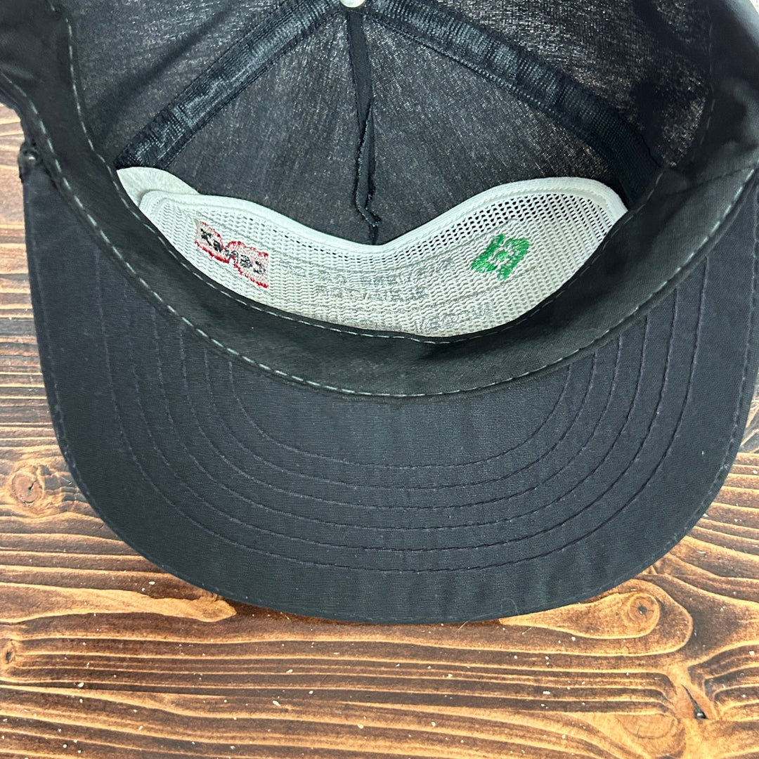 Vintage Woden Hutchins IA Farmers Co-Op Black Snapback Hat