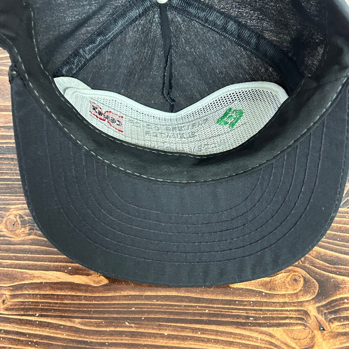 Vintage Woden Hutchins IA Farmers Co-Op Black Snapback Hat