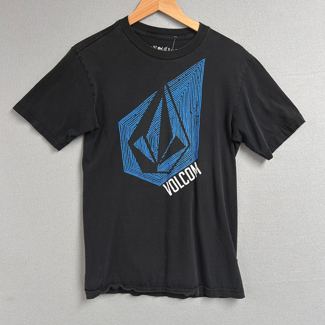 Y2K Volcom Black Surf Logo Tee Men's Size Small