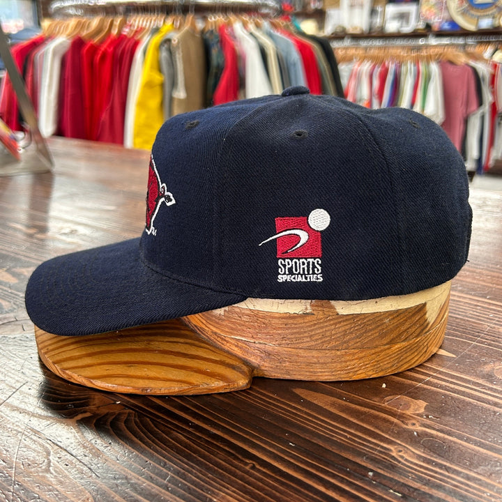90's Sports Specialties Arkansas Razorback Plain Logo Wool Snapback Hat