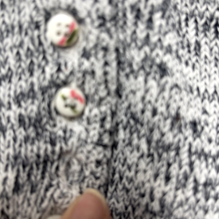 90's Hunters Run Women's Button Front Sweater White Size Large