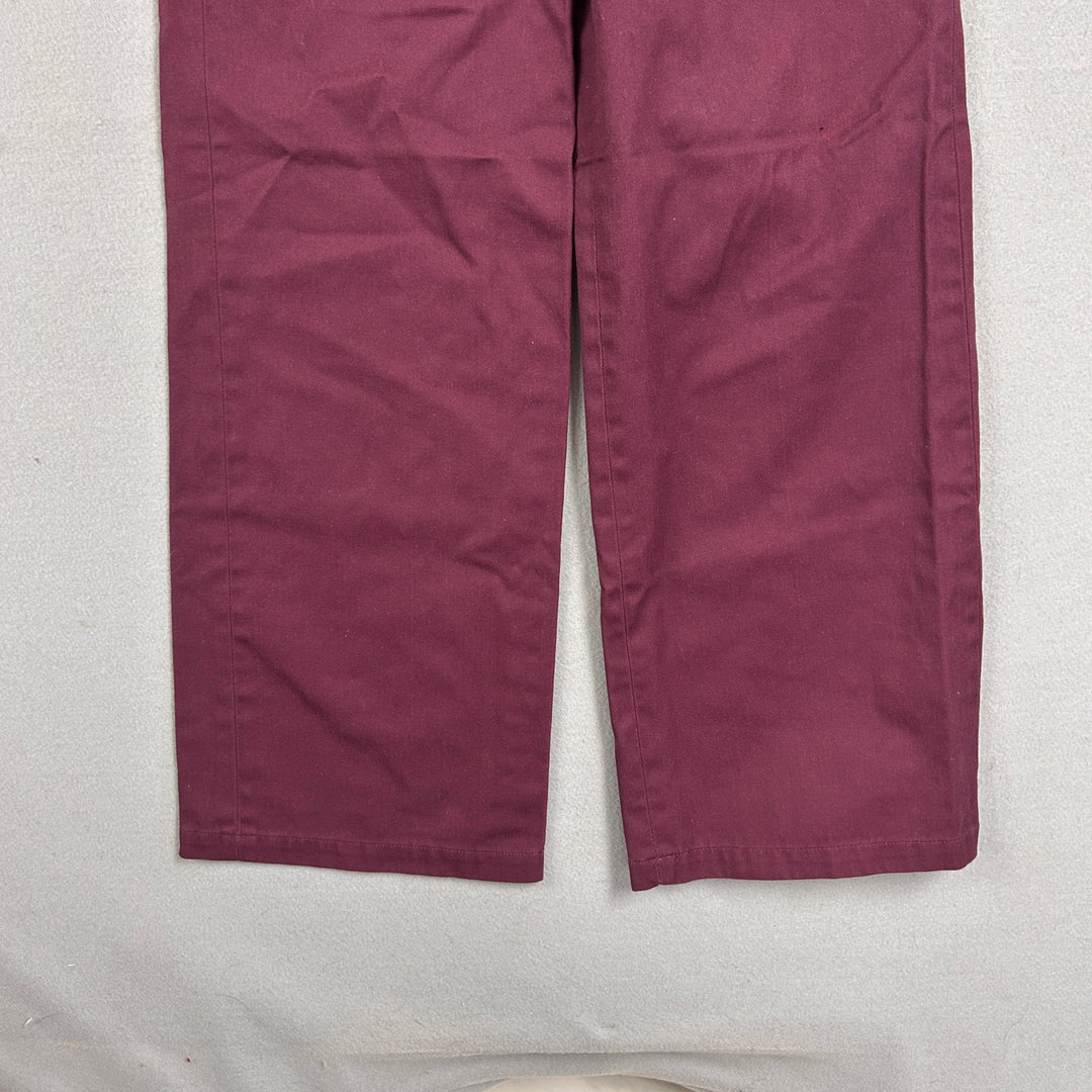 Dickies burgundy Work Pants Size 28