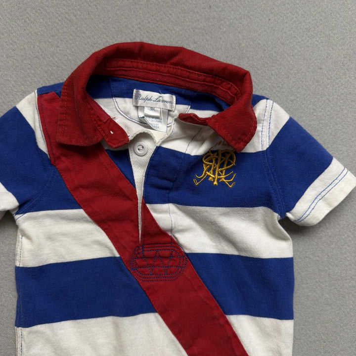 Polo Ralph Lauren Scribble Logo One Piece Size 9 Months