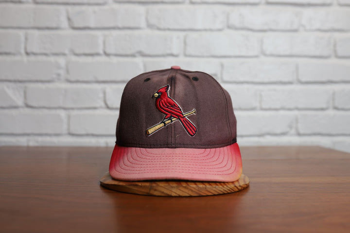 90s st louis cardinals faded new era fitted hat size 7 1/2