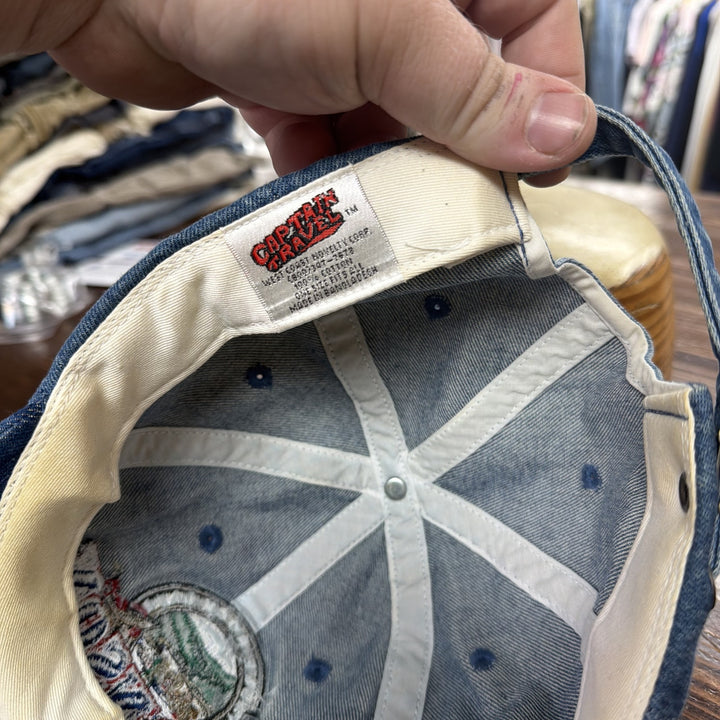Vintage 90s Branson Denim Strap back Hat