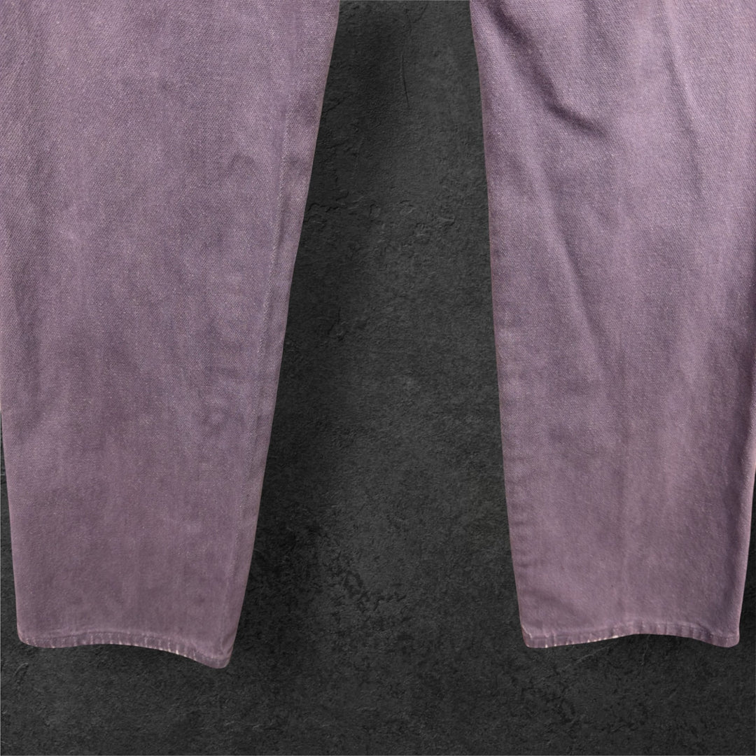 Vintage Wrangler Purple 90s Distressed Faded Jeans Size  32