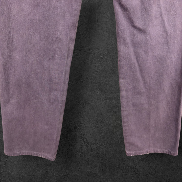 Vintage Wrangler Purple 90s Distressed Faded Jeans Size  32