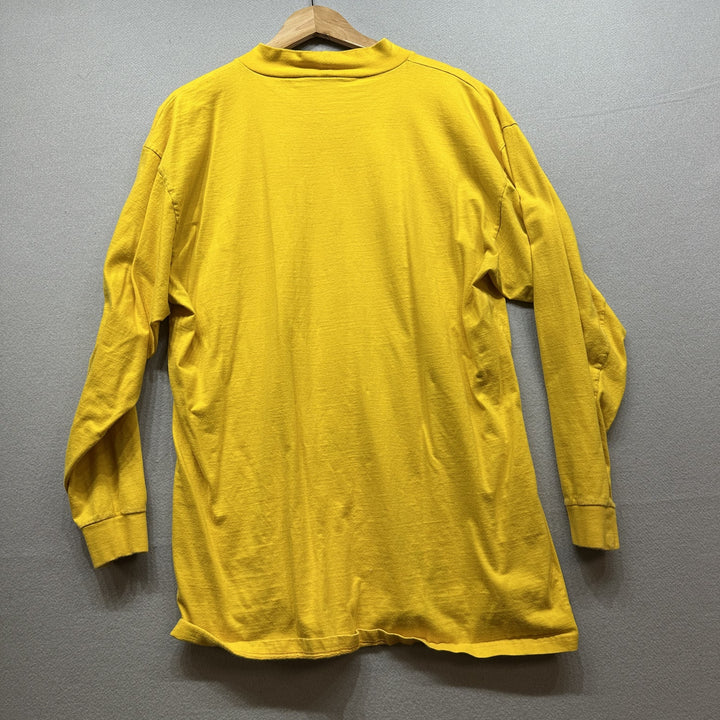 Vintage Green Bay Packers Mock Neck T Shirt Size XL