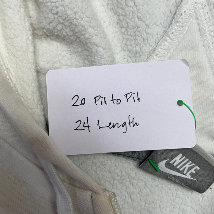 Y2K Nike Sportswear White Full Zip Hoodie Size M (8-10)