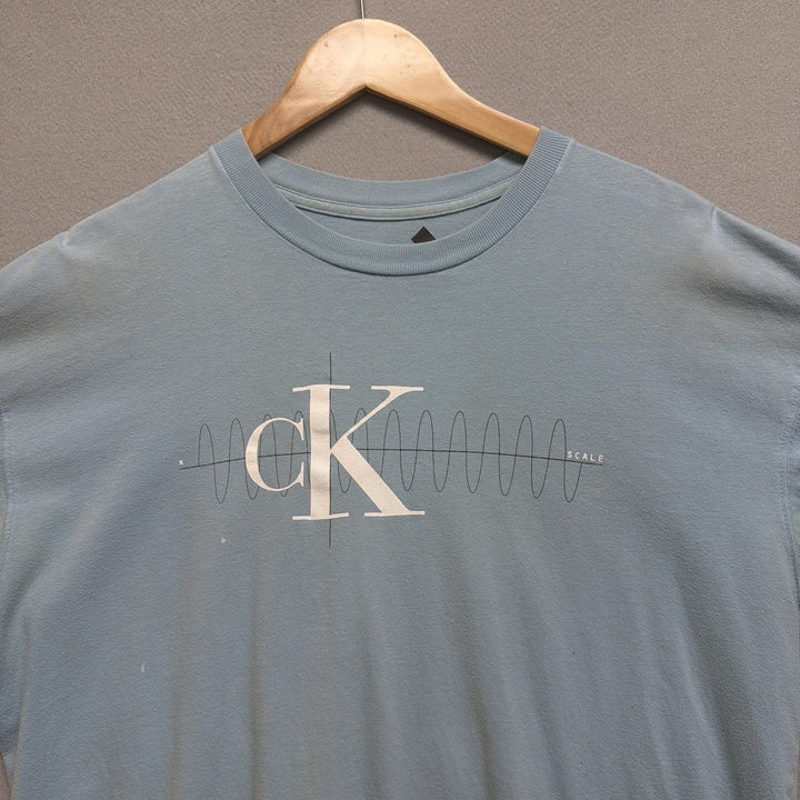 Vintage Y2K Calvin Klein Scale T Shirt Size
