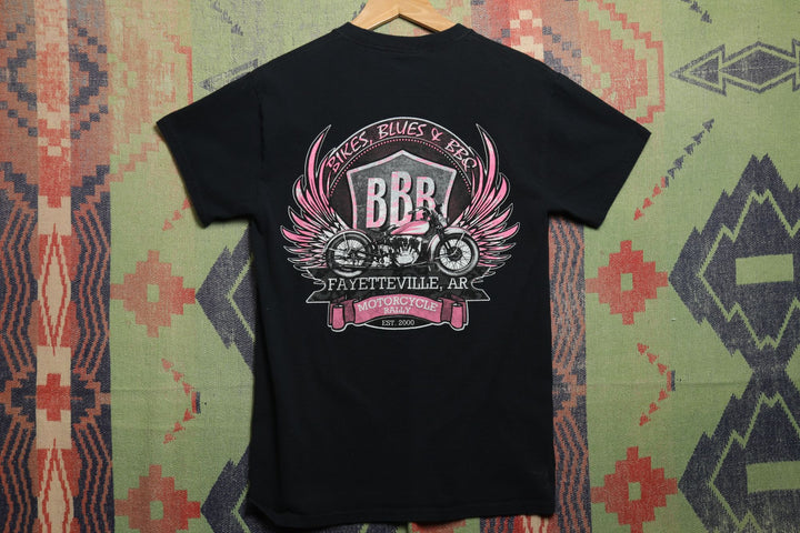 Bikes Blues and BBQ Vintage T Shirt Y2K 2000s Small