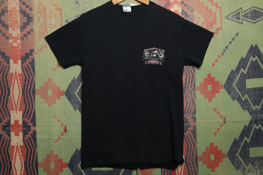 Bikes Blues and BBQ Vintage T Shirt Y2K 2000s Small