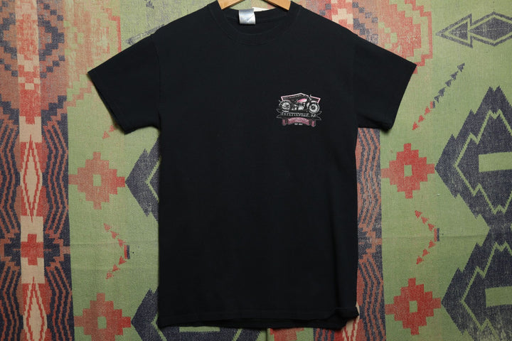 Bikes Blues and BBQ Vintage T Shirt Y2K 2000s Small