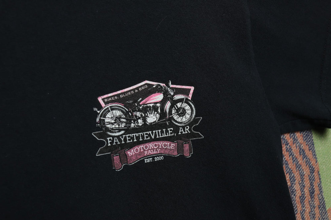 Bikes Blues and BBQ Vintage T Shirt Y2K 2000s Small