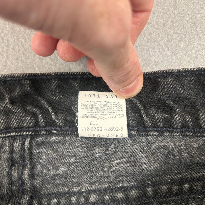 Vintage Levi's 550 Made in USA Black Jeans Size 32