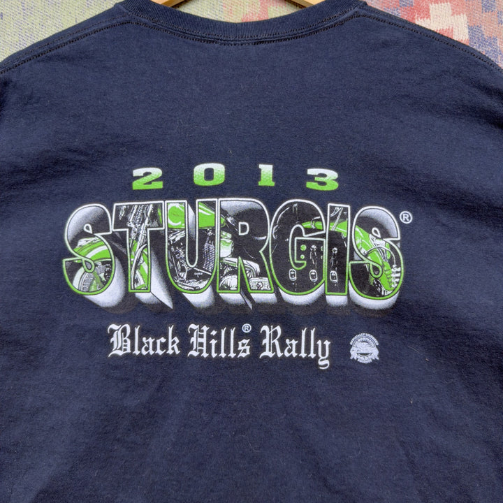 2013 Sturgis Skeleton Vintage T Shirt Size XXL