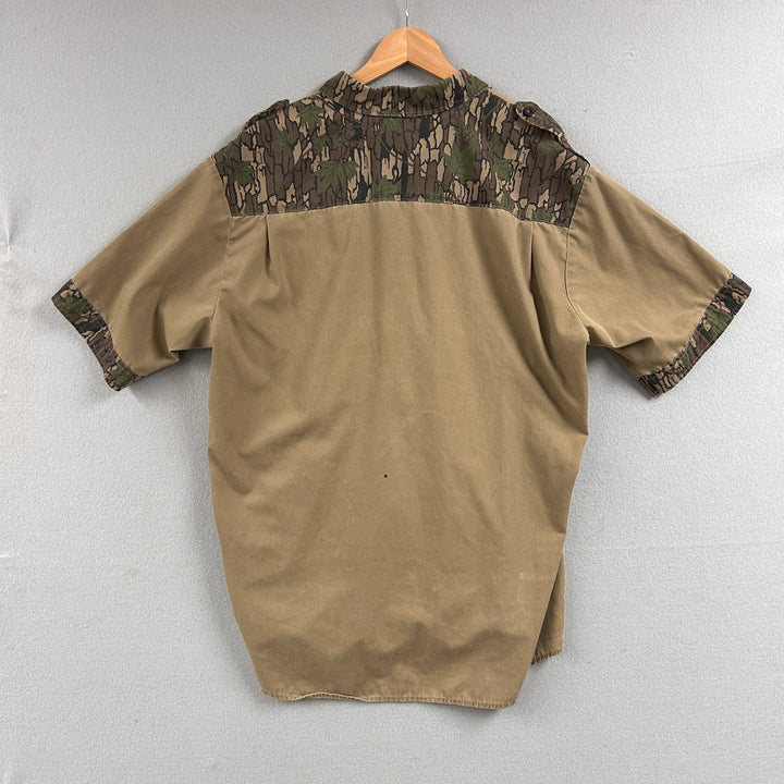 Vintage GAT Guns Trebark Camo Shirt Size XL