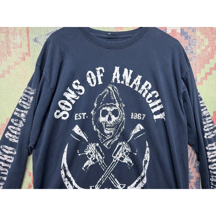 Sons Of Anarchy Vintage Long Sleeve T Shirt Size Large  2000s Y2K Biker TV