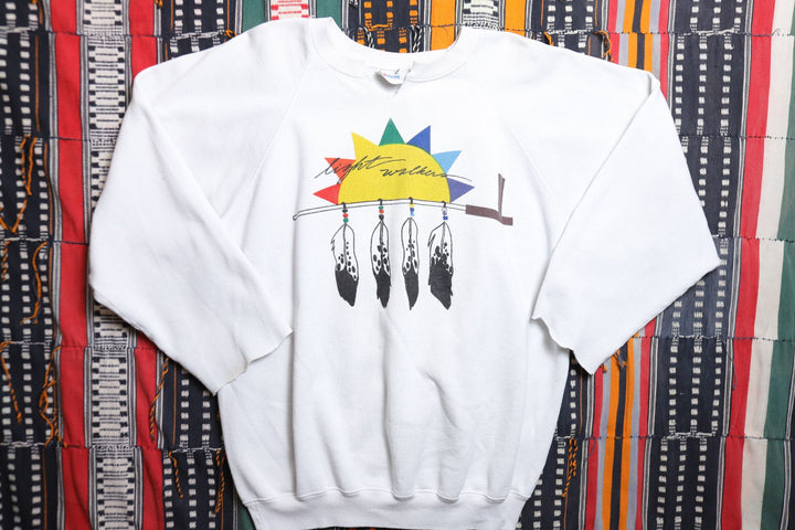 Light Walkers Vintage Native American Sweatshirt XXL 80s