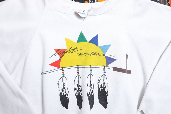 Light Walkers Vintage Native American Sweatshirt XXL 80s