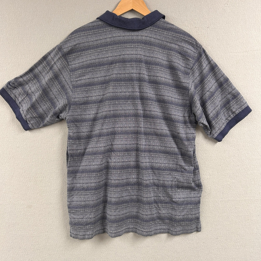 Vintage Nike Golf Striped Polo Shirt Size Large