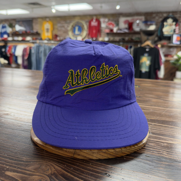 Oakland Athletics Vintage Nylon Annco Snapback Hat 90s