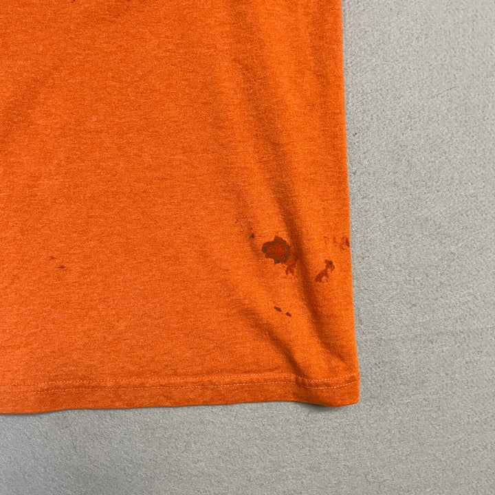 Vintage Wheaties Breakfast Of Champions Orange Ringer Tee Large