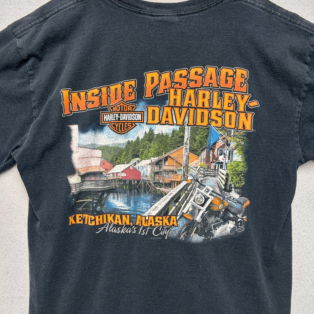 2015 Harley Davidson Ketchikan, Alaska Motorcycle Shirt Large