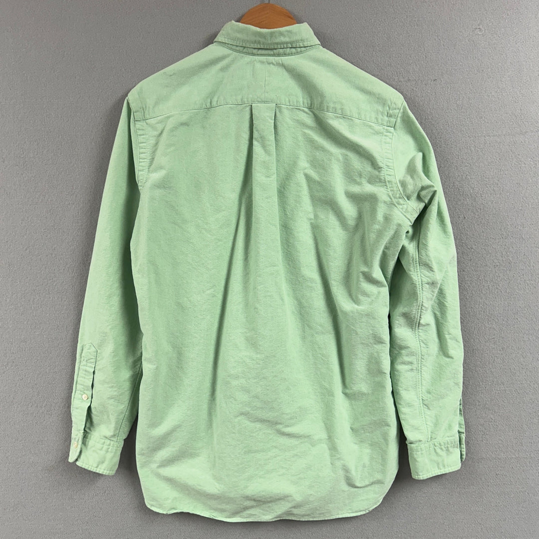 Vintage Polo Ralph Lauren Green Classic Fit Button Down Shirt Size Small