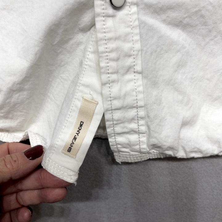 Vintage DKNY Jeans Y2K Pearl Snap Shirt Size XL
