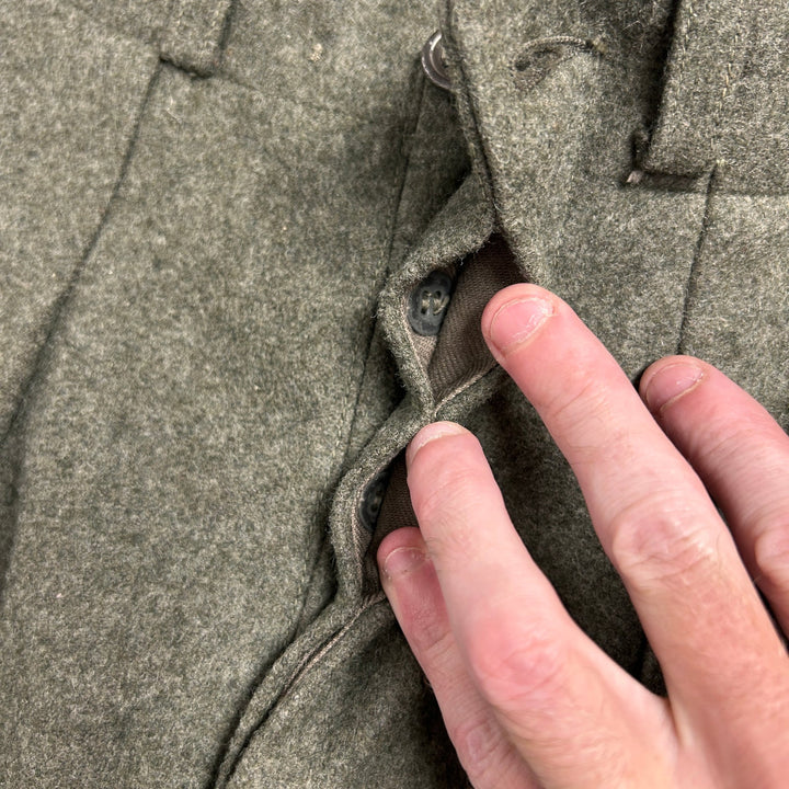 Vintage Swedish Army Wool Pants Size 30x30