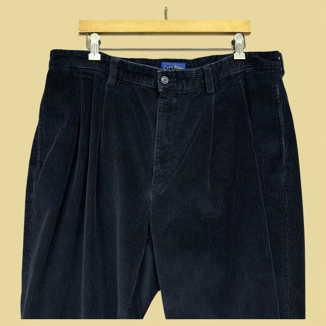 Vintage 2000s Club Room Black Corduroy Pants Size 36