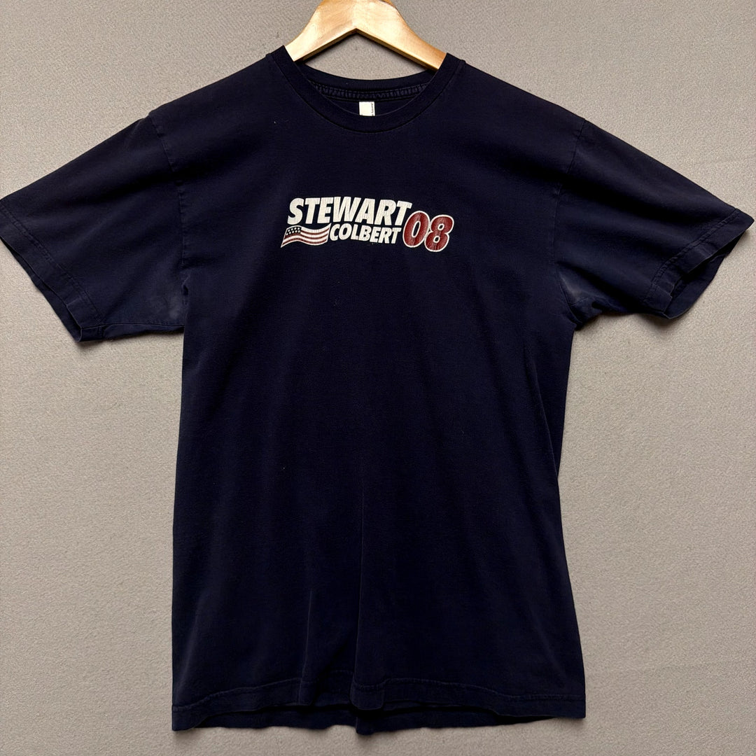 Jon Stewart Stephen Colbert 08 Campaign Style shirt Size Medium