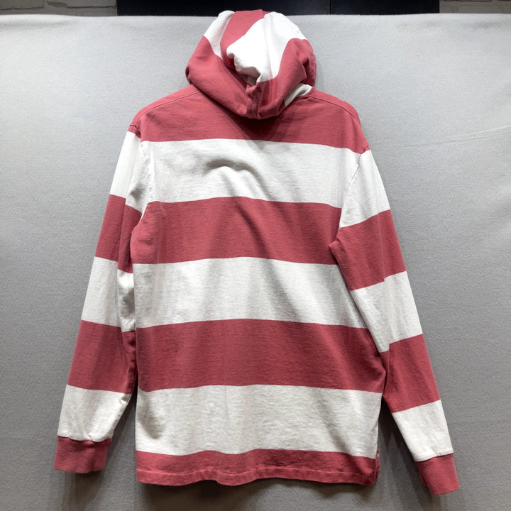 Polo Ralph Lauren Salmon Pink Stripe Hoodie Size Medium