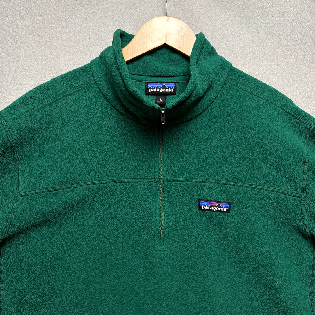 Patagonia Men's Green Quarter Zip Sweatshirt Size Large