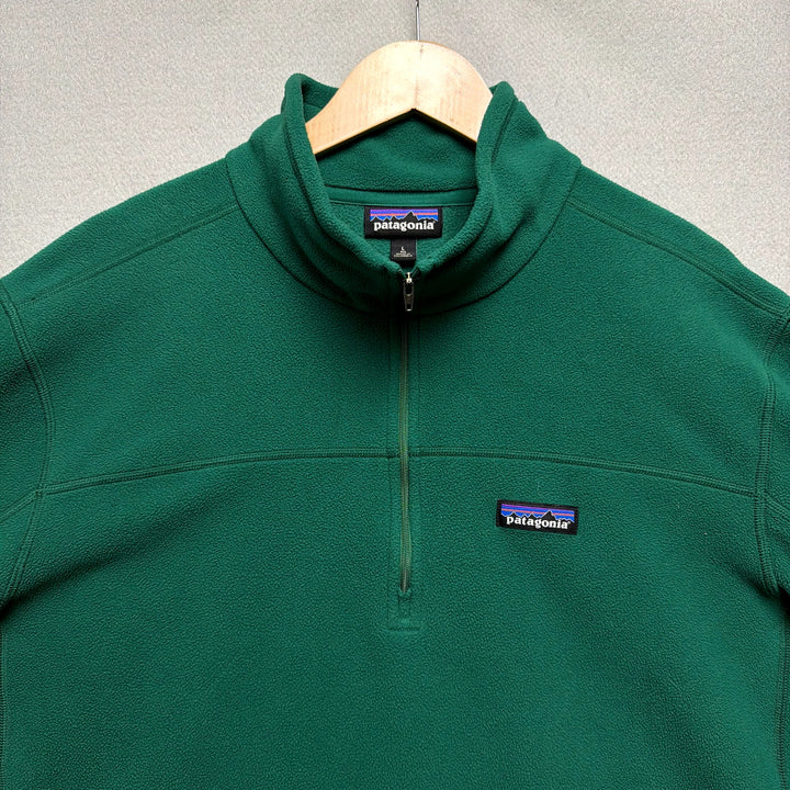 Patagonia Men's Green Quarter Zip Sweatshirt Size Large